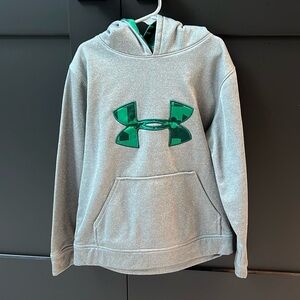 Boys Gray Under Armour Hoodie